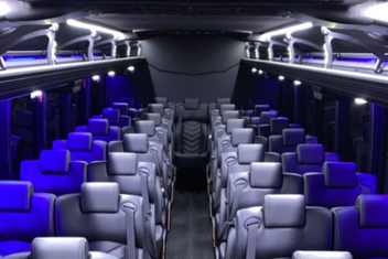 Newport Beach Charter Bus Interior