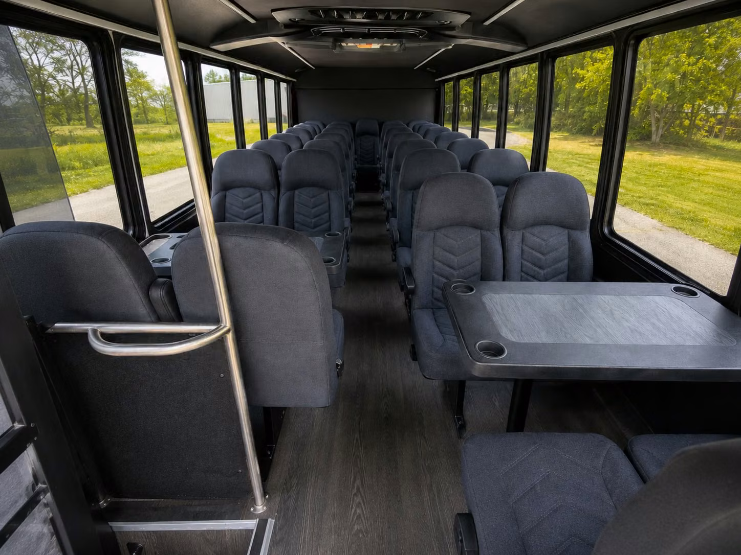 15 passenger minibus interior