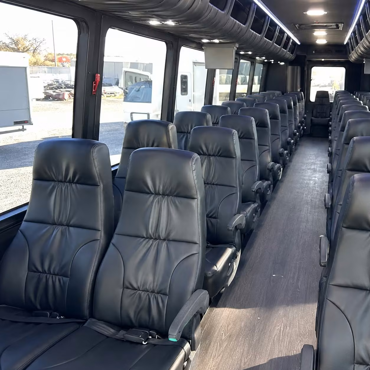 28 passenger minibus interior