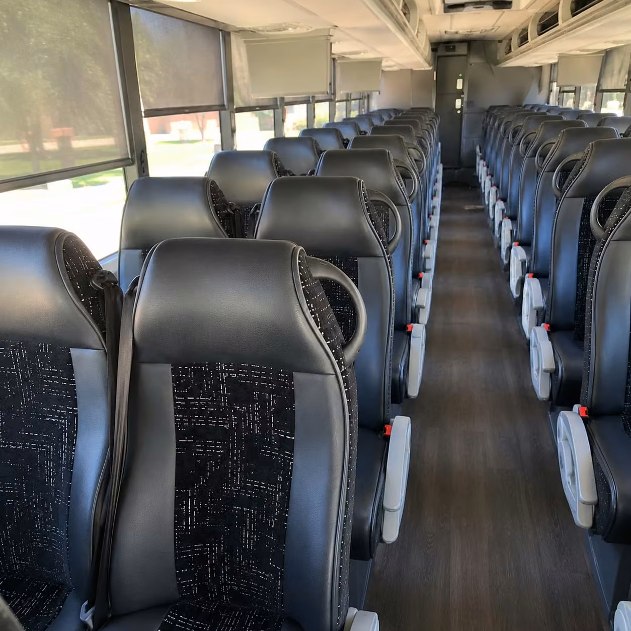 newport beach charter bus rental interior