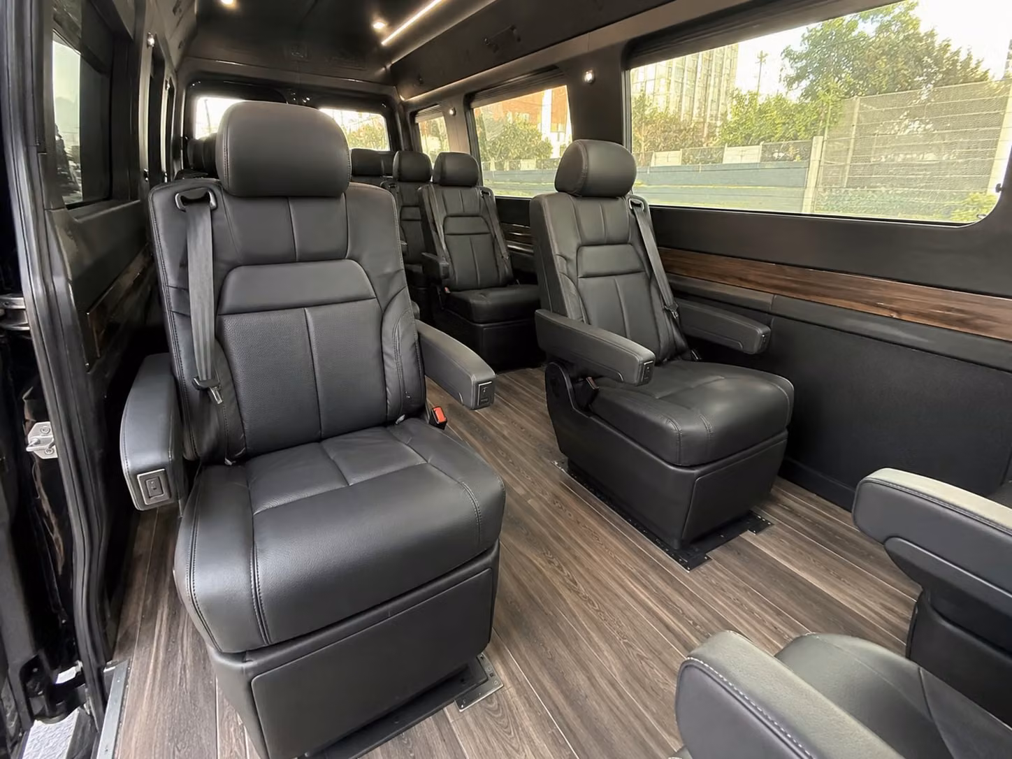 sprinter van with driver inside